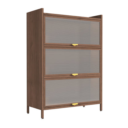 44'' Tall Metal 3 Flip Doors Cabinet, With Ample Storage Space For Bedroom, Office, Living Room, Hallway - view 9
