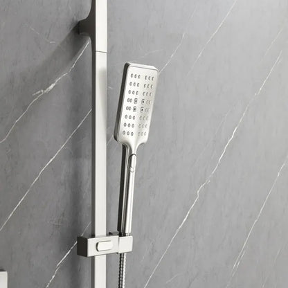 Shower System with Shower Head, Hand Shower, Slide Bar, Bodysprays, Shower Arm, Hose, Valve Trim, and Lever Handles - view 8