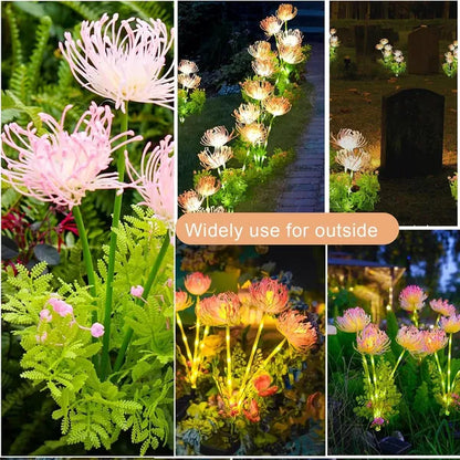 4 Pack Solar Garden Lights Outdoor, Solar Flower Lights For Yard With Lighting Modes, Glowing Flowers & Stems - view 3