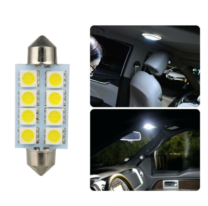 14Pcs T10 36mm LED Interior Car Accessories Kit Map Dome License Plate Lights - view 3