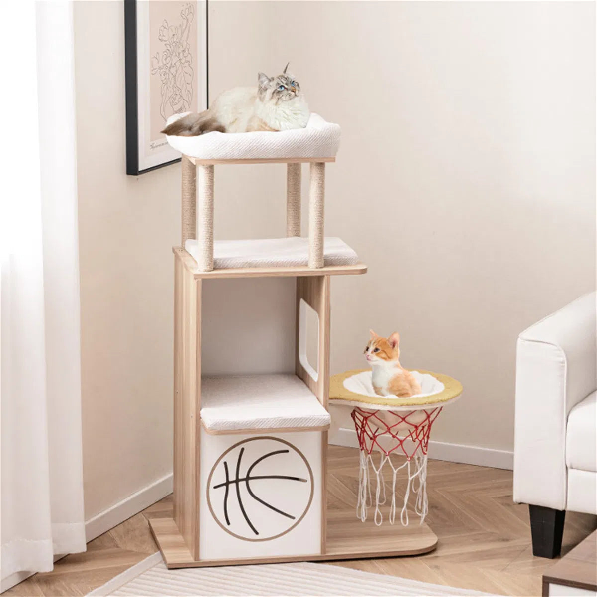 47 Inches Wooden Cat Condo - view 4