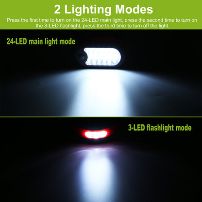 1Pc Magnetic LED Work Light With Hook Compact Flashlight For Camping Hiking Emergency - view 9