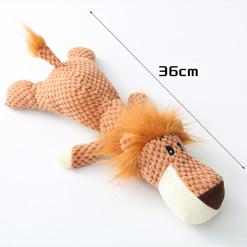 Plush Cartoon Puppy Dog Toy Pet Dog Chew Squeak Toys For Small Dogs Teeth Grinding Pet Products Dog Accessories - view 7