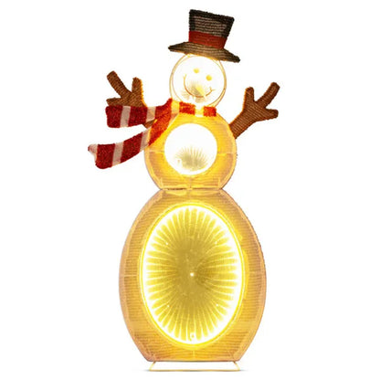 Christmas Decoration Lighted Snowman With LED Lights And Metal Stand - view 5