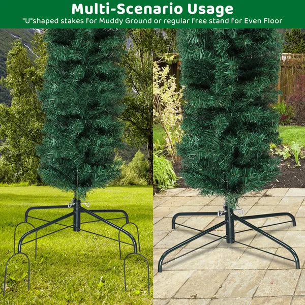 240X40X260cm 1650 Branches PVC Christmas Arch Holiday Arch Decoration Green - view 4