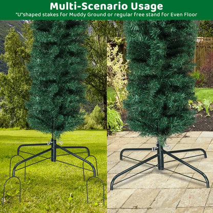 240X40X260cm 1650 Branches PVC Christmas Arch Holiday Arch Decoration Green - view 4