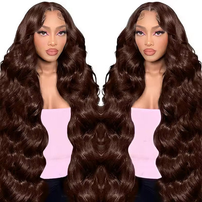 Wig Human Hair Lace Front Wig 13x4 High-Definition Brown Lace Front Wig Human Hair With Aligned Cuticles Vietnam Wig - view 5