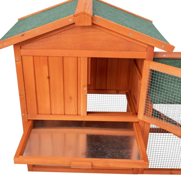 61" Wooden Chicken Coop Hen House Rabbit Wood Hutch Poultry Cage Habitat () - view 3