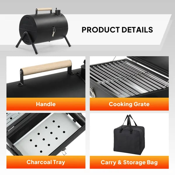 Portable Charcoal Grill Outdoor Stove, Two Side Carbon Griller For BBQ - view 5