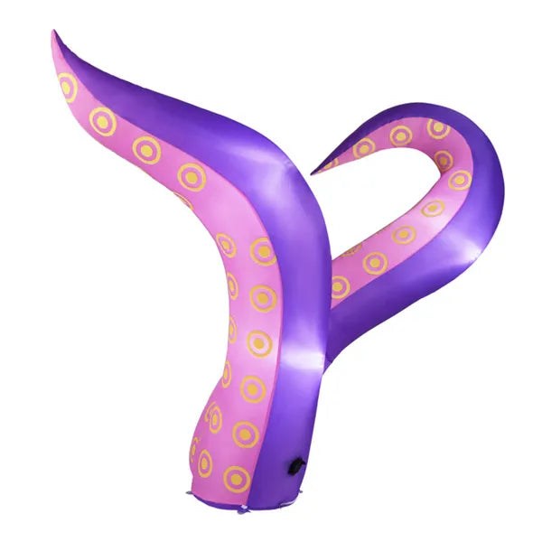 6.5ft Giant Inflatable Tentacles Halloween Decor - Built-in LED Lights, Car Window/Yard Use, Rain/Snow Resistant - view 3