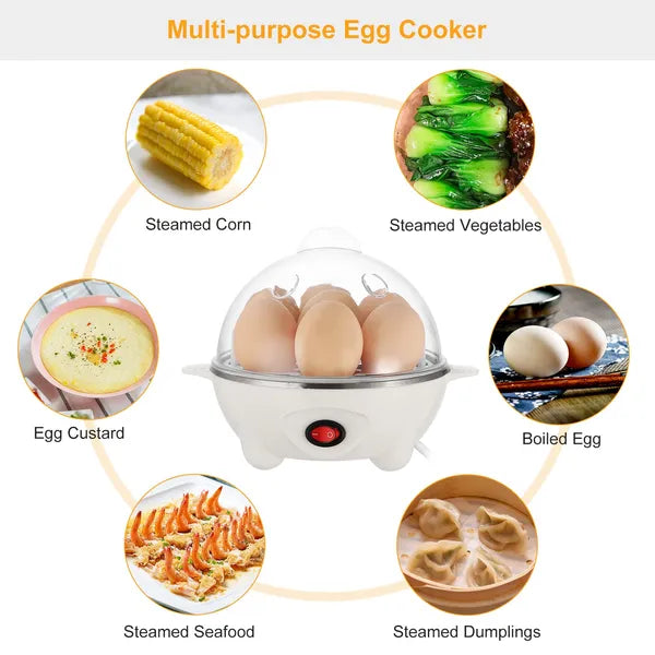 Electric Egg Cooker 7-Capacity BPA-Free Hard-Boiled Egg Maker W / Auto-Off Measuring Cup - view 4