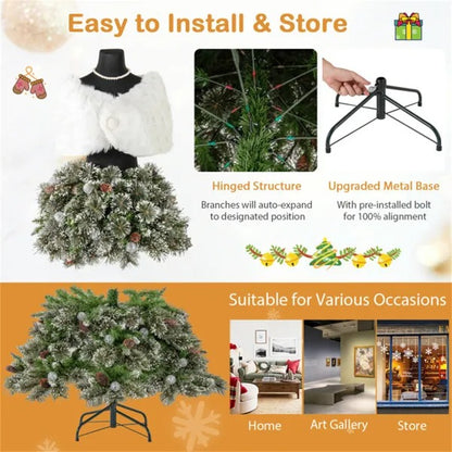 5 FT Pre-lit Mannequin Artificial Christmas Tree - view 3