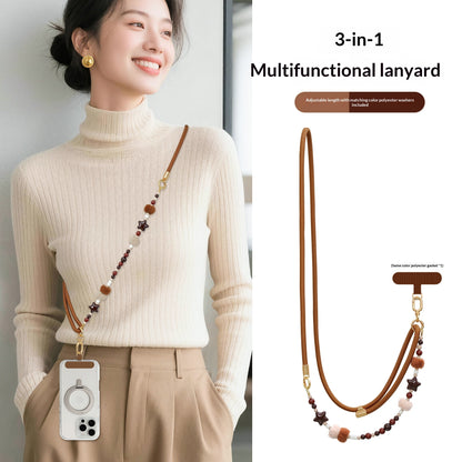 Plush Beaded Phone Lanyard - view 7