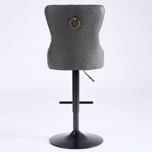 Aged And Retro PU Swivel Barstools Adjusatble Seat Height From 26-33 Inch - view 6