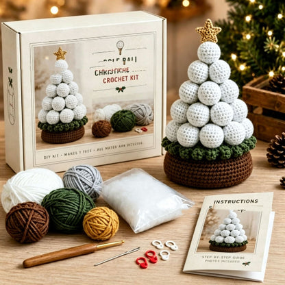 Sports Ball Christmas Tree Crochet Kit - view 3