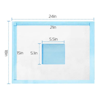 50Pcs/Set Dog Training Pads Puppy Pee Pads Cat Wee Mats Potty-Train 24x18In - view 2