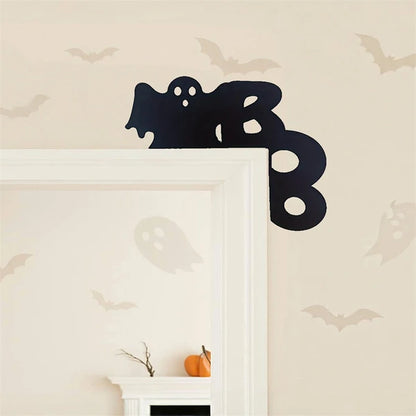 Spooky Ghost Door Hanger Halloween Door Decor Wall Art Home Decor For Bedroom Living Room - view 5