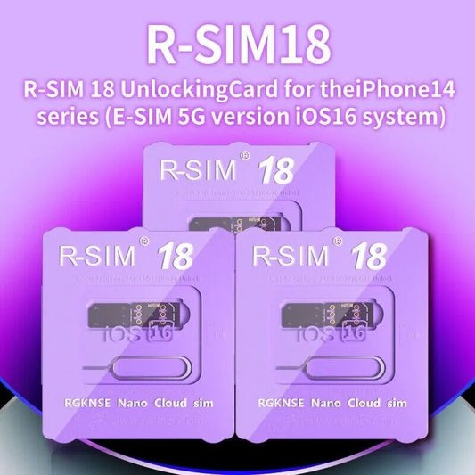 R-SIM18 RSIM 18 Nano Unlock Card For iPhone 14 Plus 13 12 11 Pro Max X XR iOS 16 - view 2