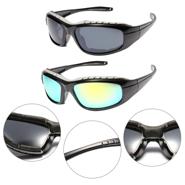 2 Pair Motorcycle Riding Glasses Wind Resistant Sunglasses Outdoor Sport Protection Goggles - view 4