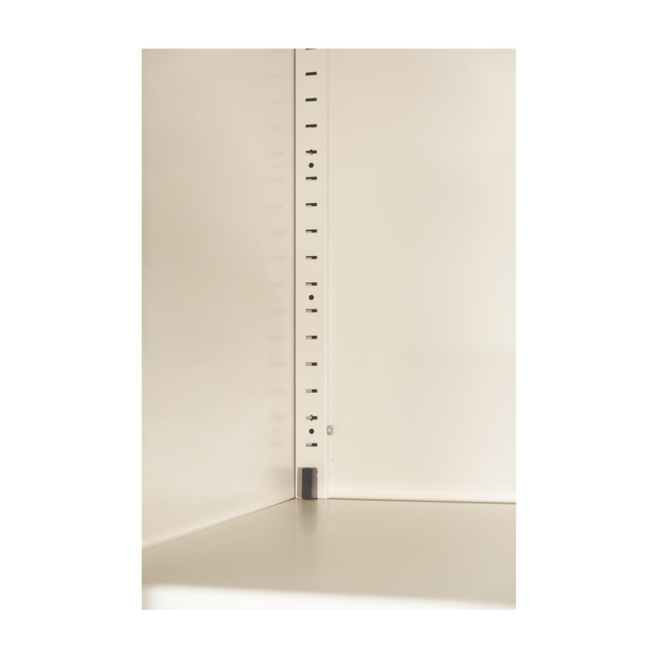 71'' 2 Shapely Door Cabinet With Lock, Metal Storage Cabinet With Doors And Adjustable Shelves, For Kitchen, Bedroom - view 9