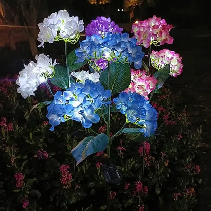 4-piece Set Of Outdoor Solar Courtyard Lights - Larger And More Realistic Embroidered Ball Flower Lights - view 4