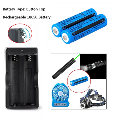 Battery 3000mAh 3.7V Rechargeable Li-ion Batteries For Torch Laser&Dual Charger - view 2