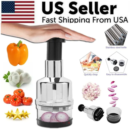 Vegetable Fruit Salad Onion Garlic Food Hand Chopper Cutter Slicer Peeler Dicer - view 5