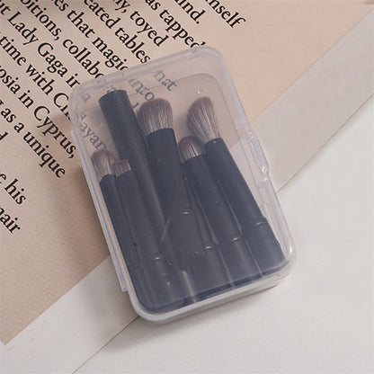 6Pcs Mini Travel Makeup Brushes Set With Box Portable Cosmetic Powder Foundation Blush Blending Concealer Make Up - view 7