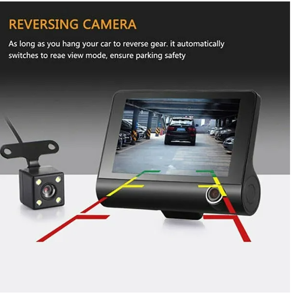 1080P 4 Dual Lens HD Car DVR Rearview Video Dash Cam Recorder Camera G Sensor - view 2