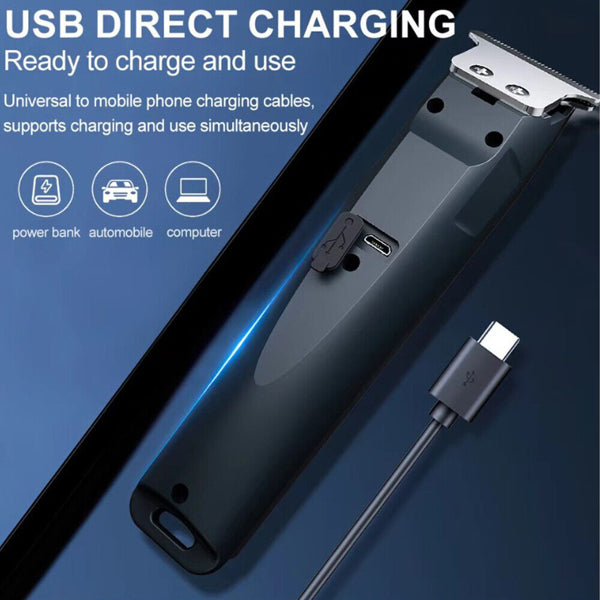 Men Pro Electric Hair Clippers Beard Trimmer Cutting Barber Shaving Machine Black Logistics Only For USPS. TK TMEU Only - view 5