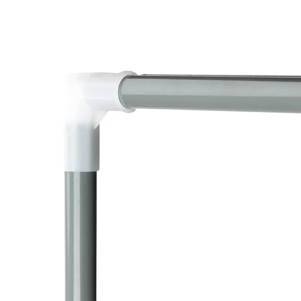 Simple Assembly 3 Tiers Non-woven Fabric Shoe Rack Gray - view 5