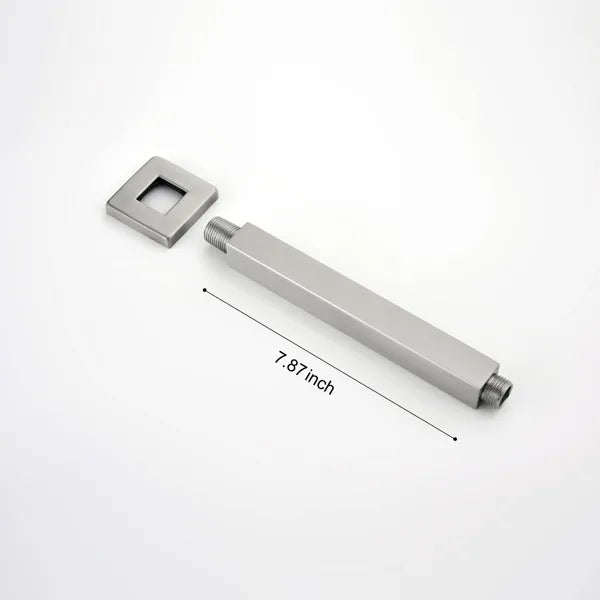 Shower Arm With Flange, 1/2 NPT Tapered Threads, Rain Shower Head Arm, Ceiling Mounted Shower Extension Arm - view 2