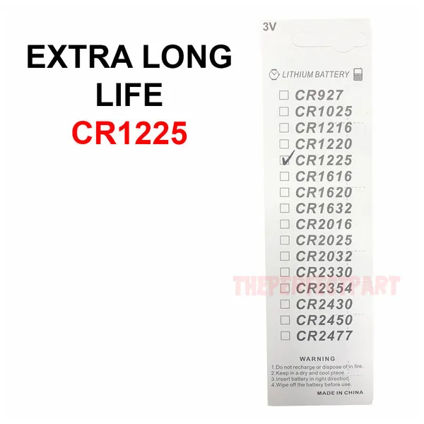 5 PCS New Lithium Battery 3V CR1225 CR 1225 Button Cell Watch EXTRA LONG LIFE - view 3