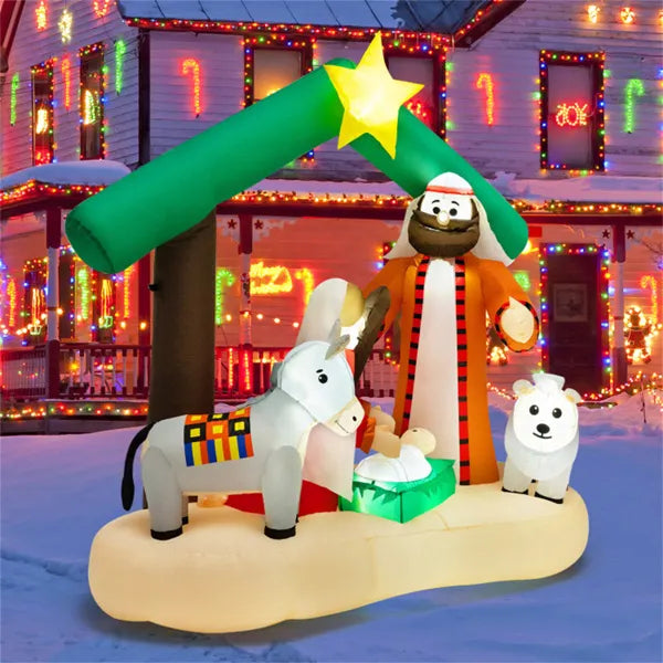 6.7 Feet Christmas Decoration With LED Lights - view 4