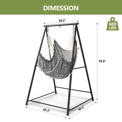 112X113X180CM Hammock Chair Stand With Swing Chair - view 4