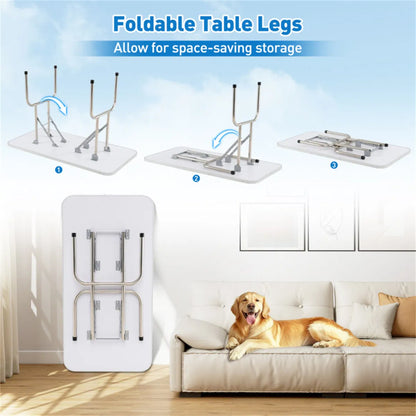 Foldable Pet Grooming Table with Adjustable H-shaped Arms, 330 LBS Capacity for Small-Large Dogs - view 8
