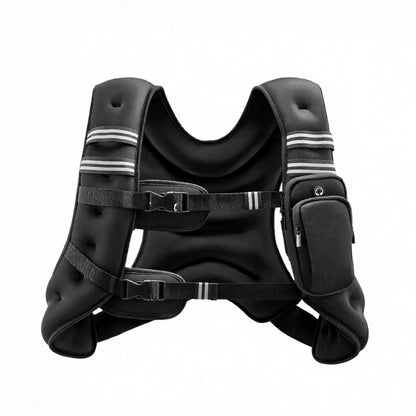 16 lbs Weighted Vest for Men & Women, Adjustable Fitness Vest with Reflective Stripes for Running & Strength Training - view 5