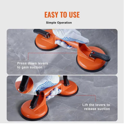 Heavy-Duty Glass Suction Cup Lifter - Orange (30 Mm / 85 Mm / 330 Mm) - view 4