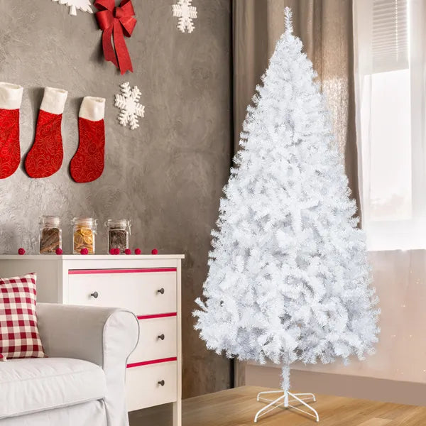 8ft Flocking Tied Light 1349 Branches Christmas Tree - view 4