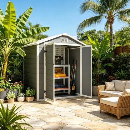 Outdoor Garden Storage Shed Tool House - view 3