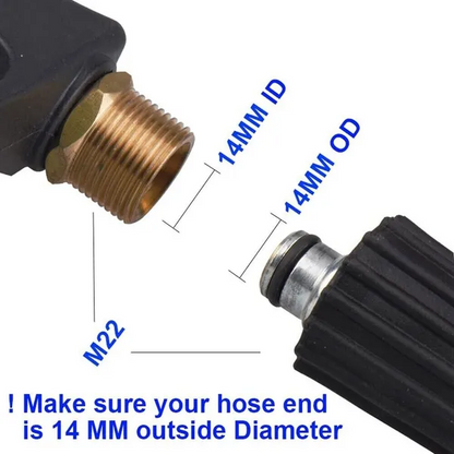 High Pressure Washer Gun 4000 PSI Car Wash Foam Spray Short Wand - view 6