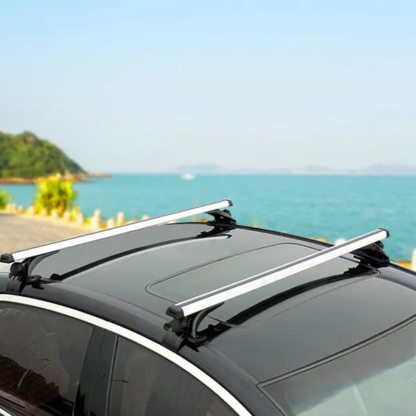 47.24in Universal Top Roof Rack Cross Bar Cargo Carrier Aluminum Crossbar Rack With 165LBS Capacity Fit For Most