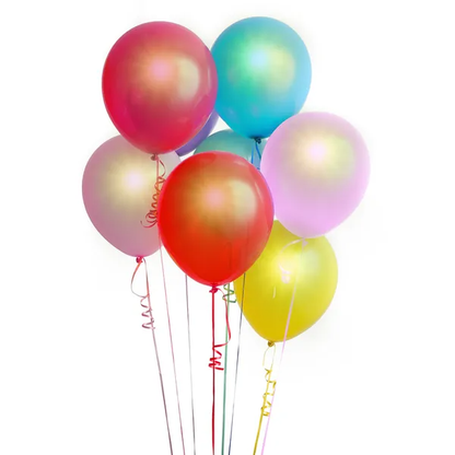 6 Color LED Balloons Six Per Pack - view 3