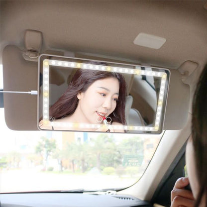 Universal Car Sun Visor Mirror LED Makeup Mirror Touch Makeup Mirror - view 3