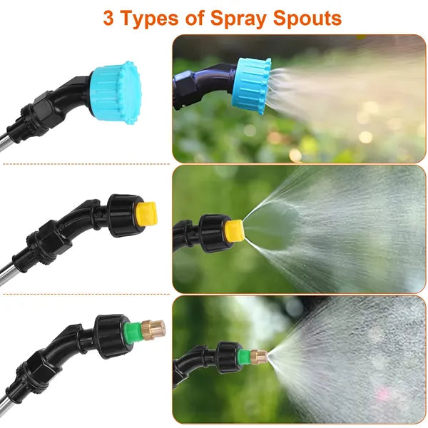 5L/1.3Gallon Electric Plant Sprayer Automatic Plant Sprayer Telescopic Garden Handheld Sprayer With 3 Spray Spouts - view 2
