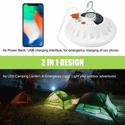 Rechargeable 60 LED Outdoor Camping Tent Light USB & Solar Lantern Hiking Lamp - view 6