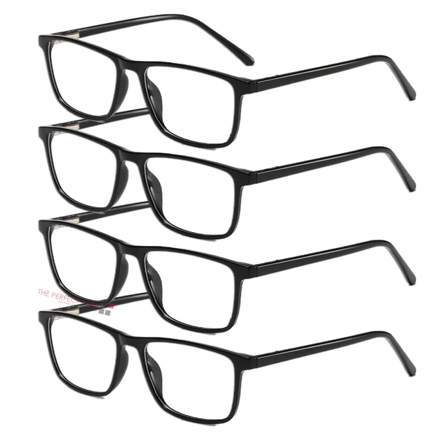 Reading Glasses Mens Womens Unisex Readers Eyeglasses 8 Pack Glasses New Square - view 2