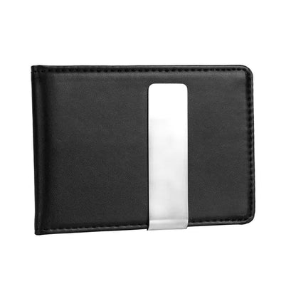 Unisex PU Leather Wallet RFID Blocking Slim Bifold Credit Card Holder With Money Clip - view 6