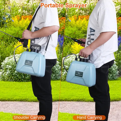 5L/1.3Gallon Electric Plant Sprayer Automatic Plant Sprayer Telescopic Garden Handheld Sprayer With 3 Spray Spouts - view 5