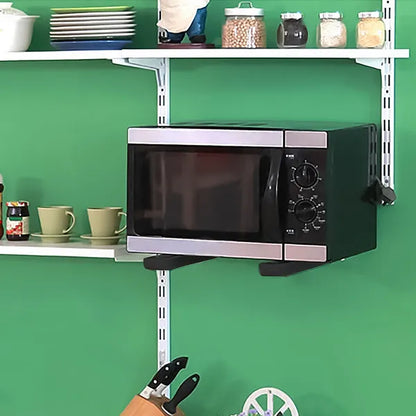 L-Shaped Microwave Wall Mount Shelf, Rust Resistant Carbon Steel Bracket With 35KG Weight Capacity - view 4
